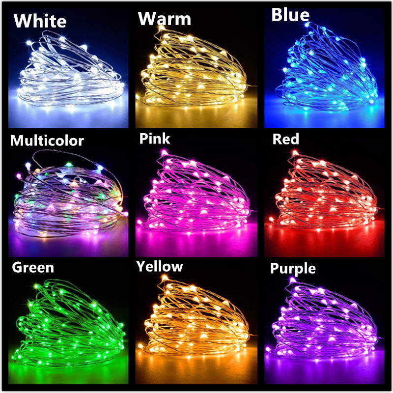 Copper Wire Roll - ไฟประดับ LED แบบเส้นทองแดง 10 เมตร 5