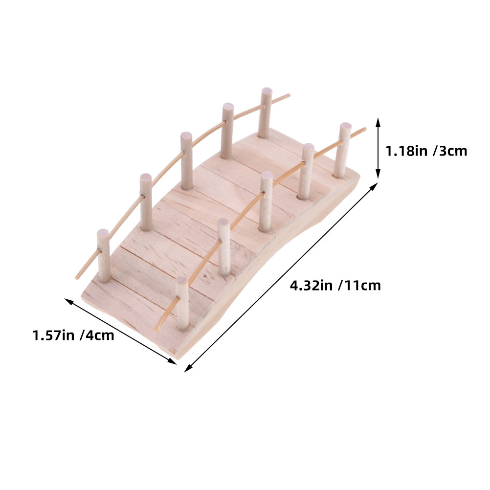 2 ชิ้น สะพานไม้โค้งขนาดเล็ก ดี - Bonsai Garden Landscape Design บทวิจารณ์และราคา
