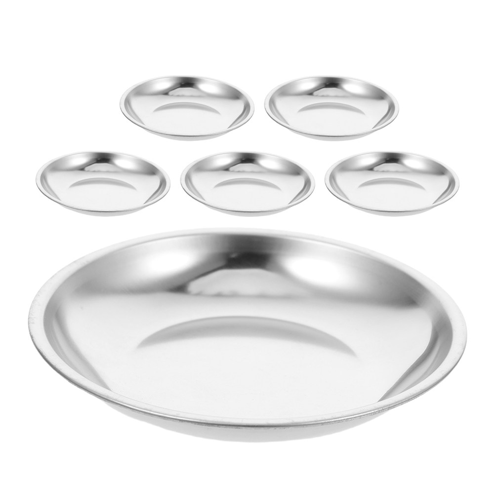 6 ชิ้น ถาดรองถุงชาสเตนเลสสตีล  - Drip Tray Saucer บทวิจารณ์และราคา