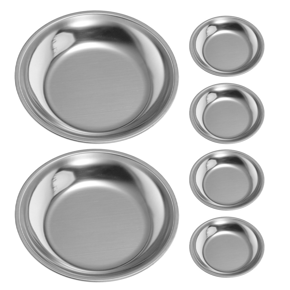 6 ชิ้น ถาดรองถุงชาสเตนเลสสตีล  - Drip Tray Saucer บทวิจารณ์และราคา