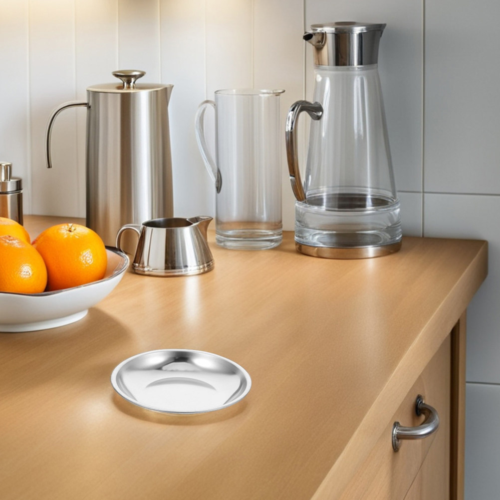 6 ชิ้น ถาดรองถุงชาสเตนเลสสตีล  - Drip Tray Saucer บทวิจารณ์และราคา